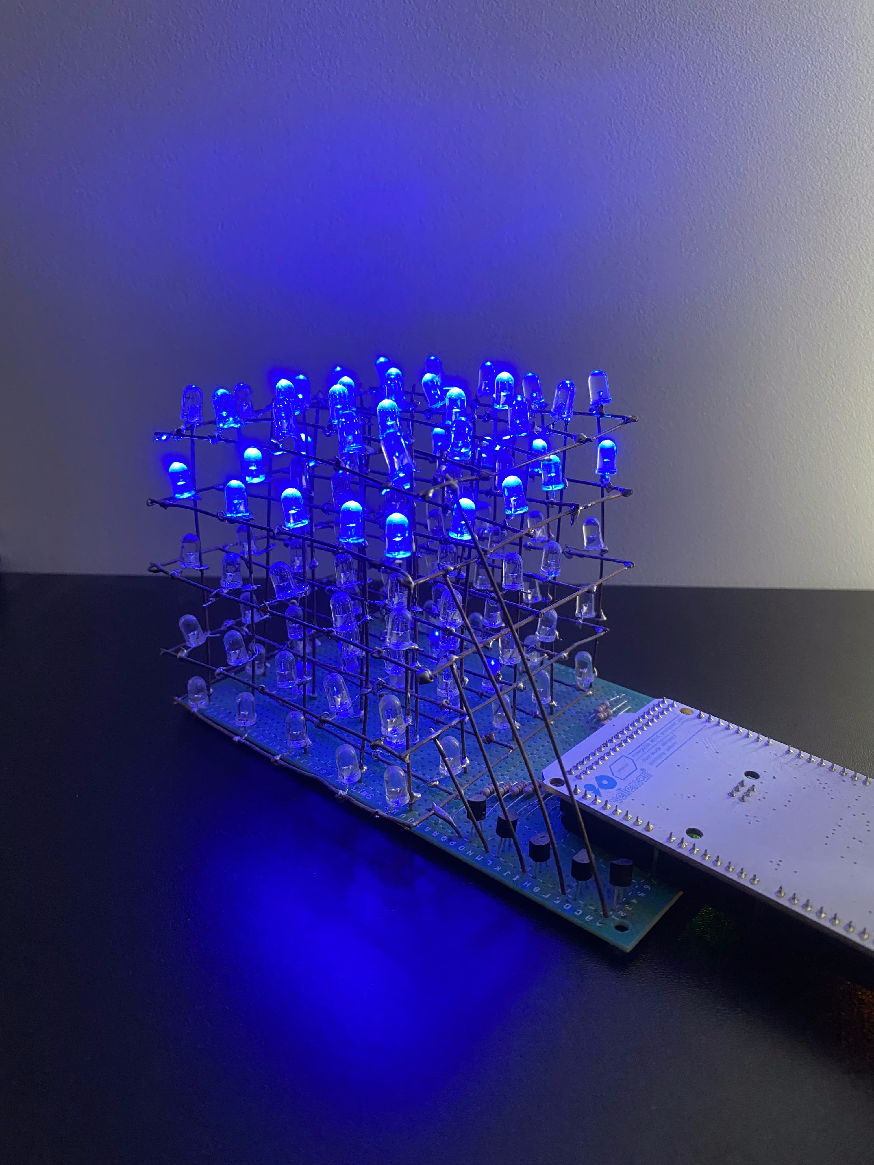 LED 5×5×5 cube project